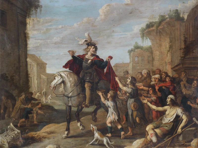 1616-Hans Jordaens - San Martino divide il suo mantello
